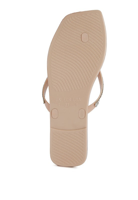 Golightly Diamante Stud Detail Flats