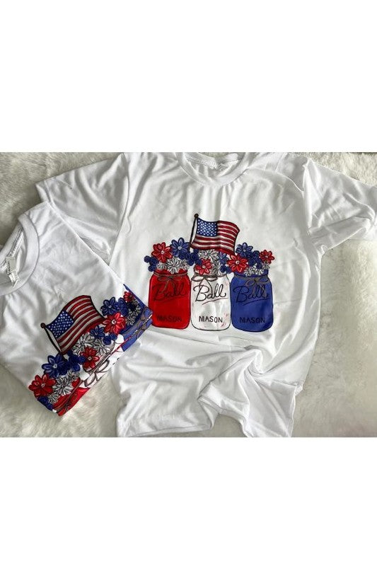 July 4th Mason Jars Youth