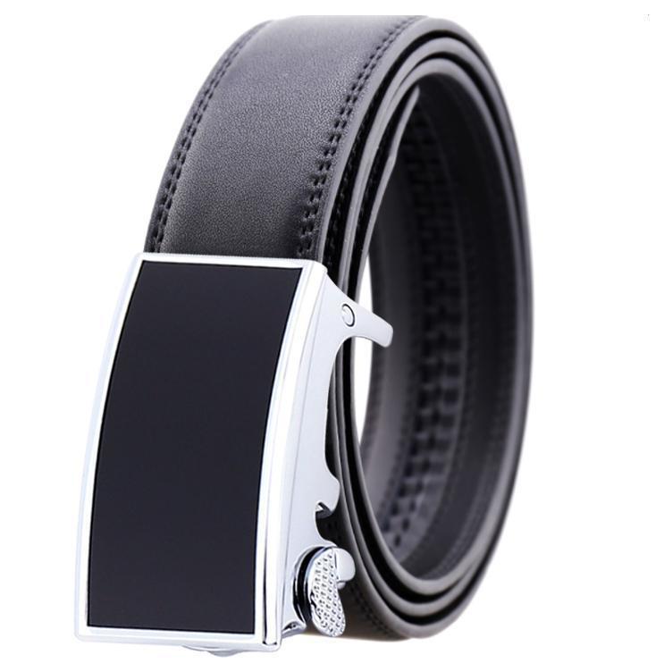 Black Belt Black Matte Buckle Men's Ratchet Slide Buckle