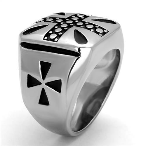 Men Stainless Steel Epoxy Ring