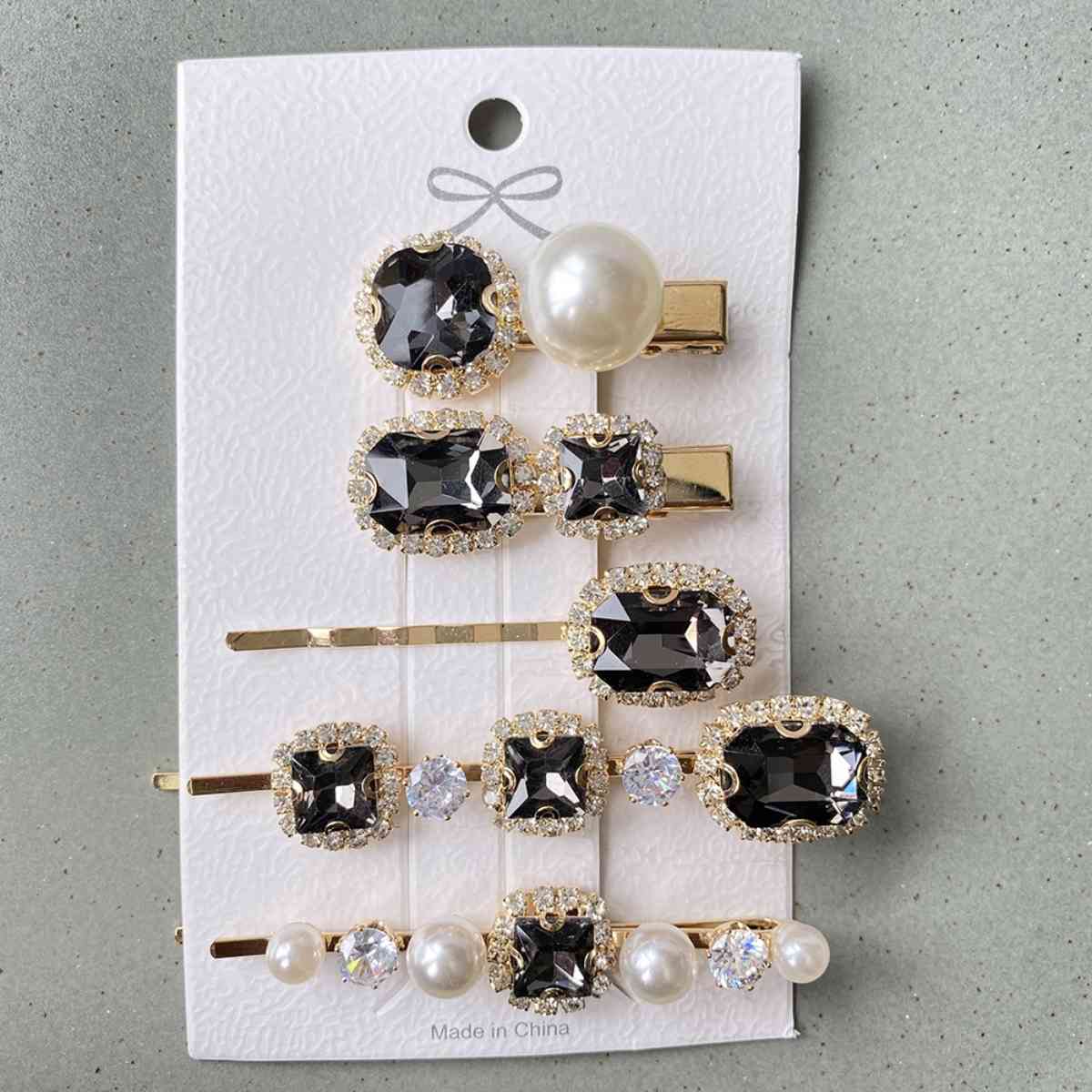 5 PC/Set Geometric Pearl Hair Clips