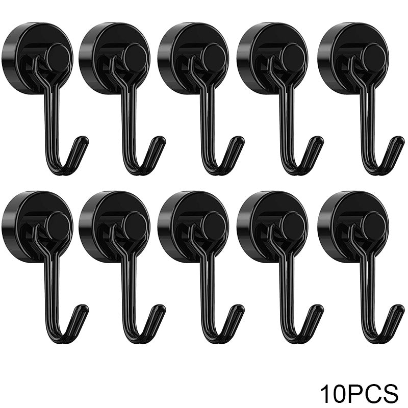 4/8/10pcs Heavy Duty Neodymium Magnet Hook