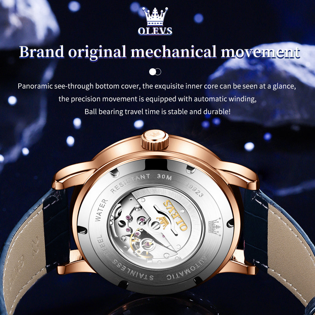 Machinery Of Starry Sky Luminous Men's Watch