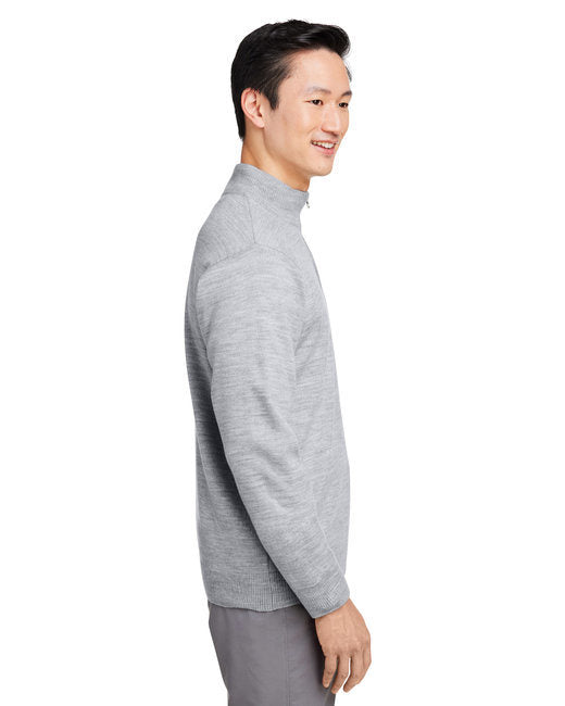 Unisex Pilbloc™ Quarter-Zip Sweater - BLACK - XS