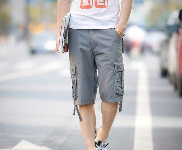 Men's Cotton Waist Cargo Shorts