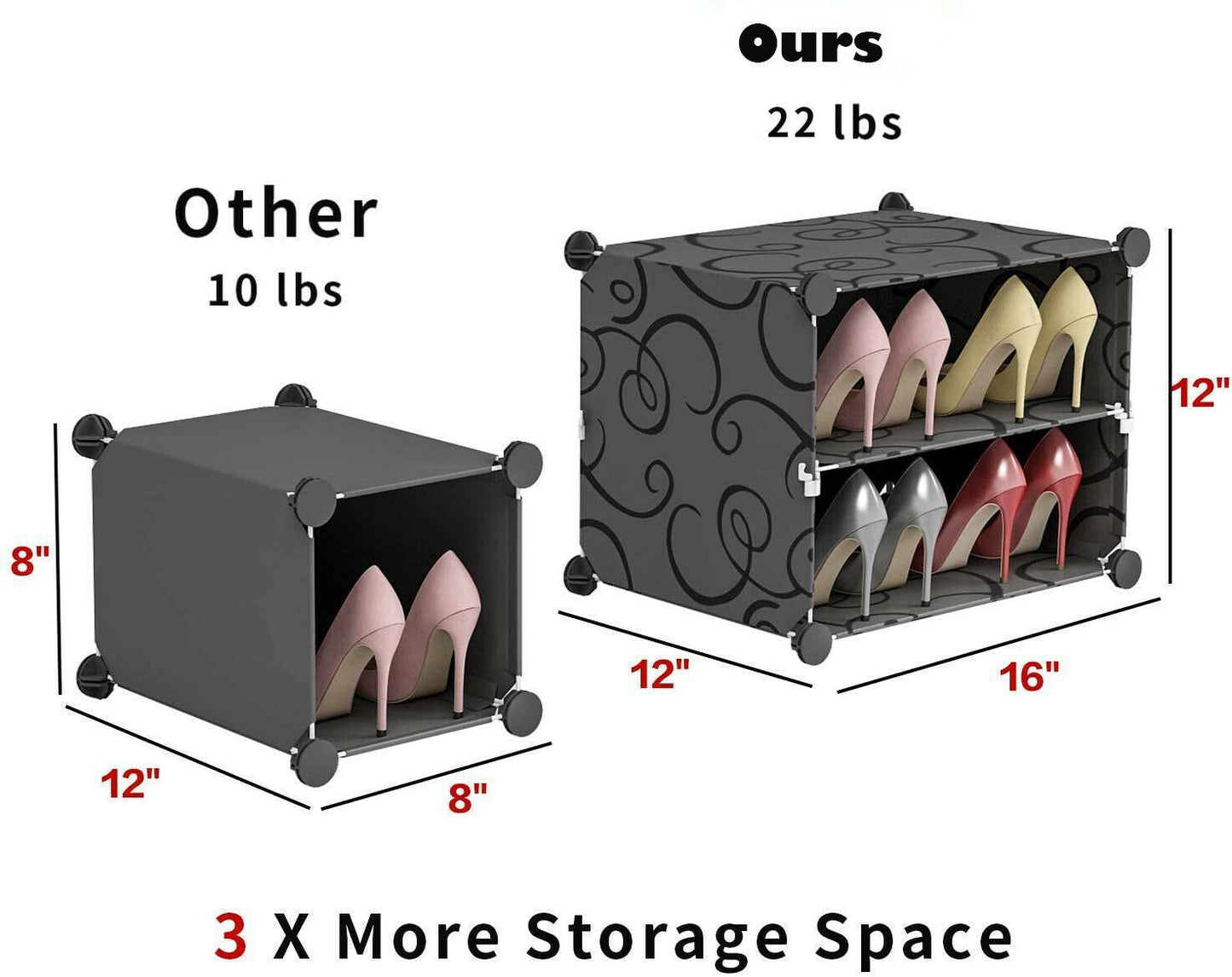7 Tiers - Portable Shoe Rack - Organizer