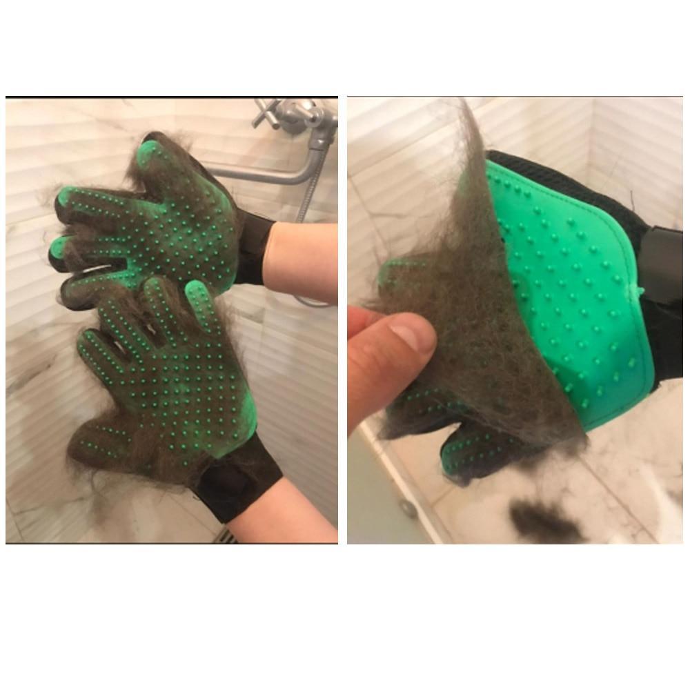 Dog Cat Pet Combs Grooming De-shedding Brush Gloves