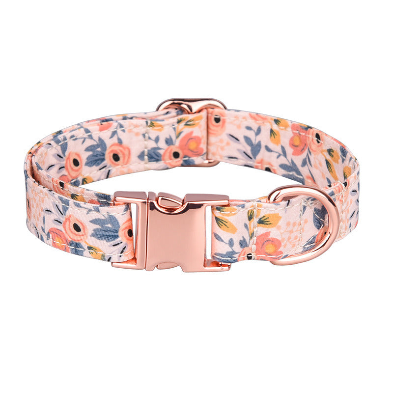 Sunflower pet collar cotton breathable dog collar