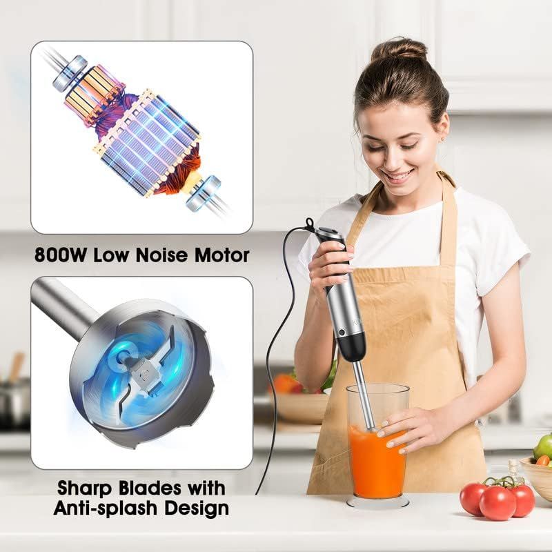 Handheld KOIOS Immersion Blender for Smoothies, Baby Food etc.