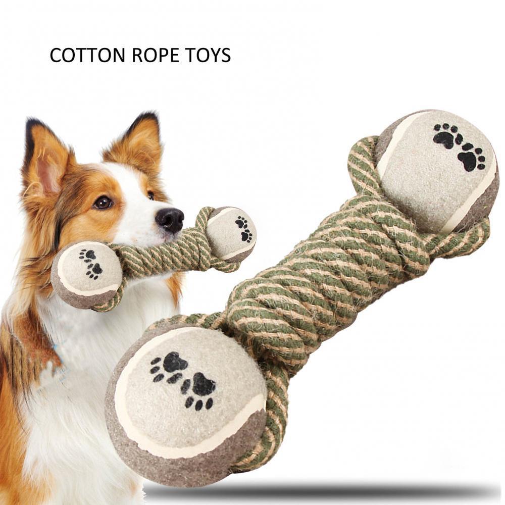 Interactive Cotton Rope Mini Dog Toy Ball