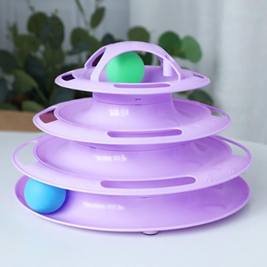 4 Level Cat Toy Training Amusement Plate