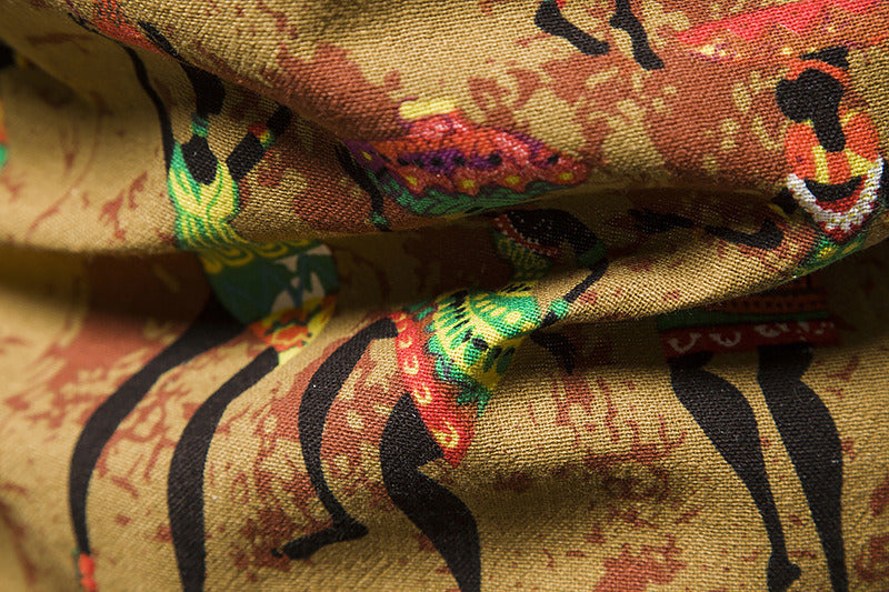 Men's Hawaiian Shirt Short Sleeve Button Down Line Shirts