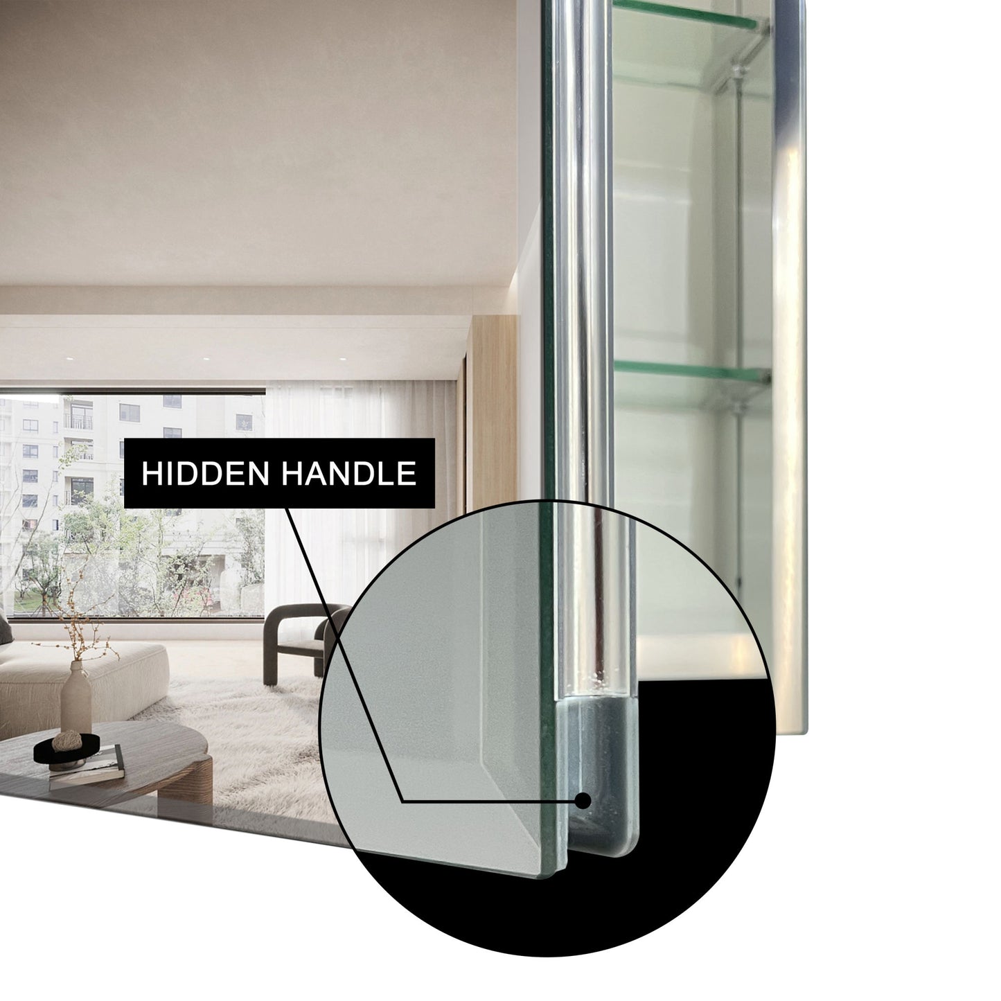 30*26-inch Medicine cabinet with Mirror