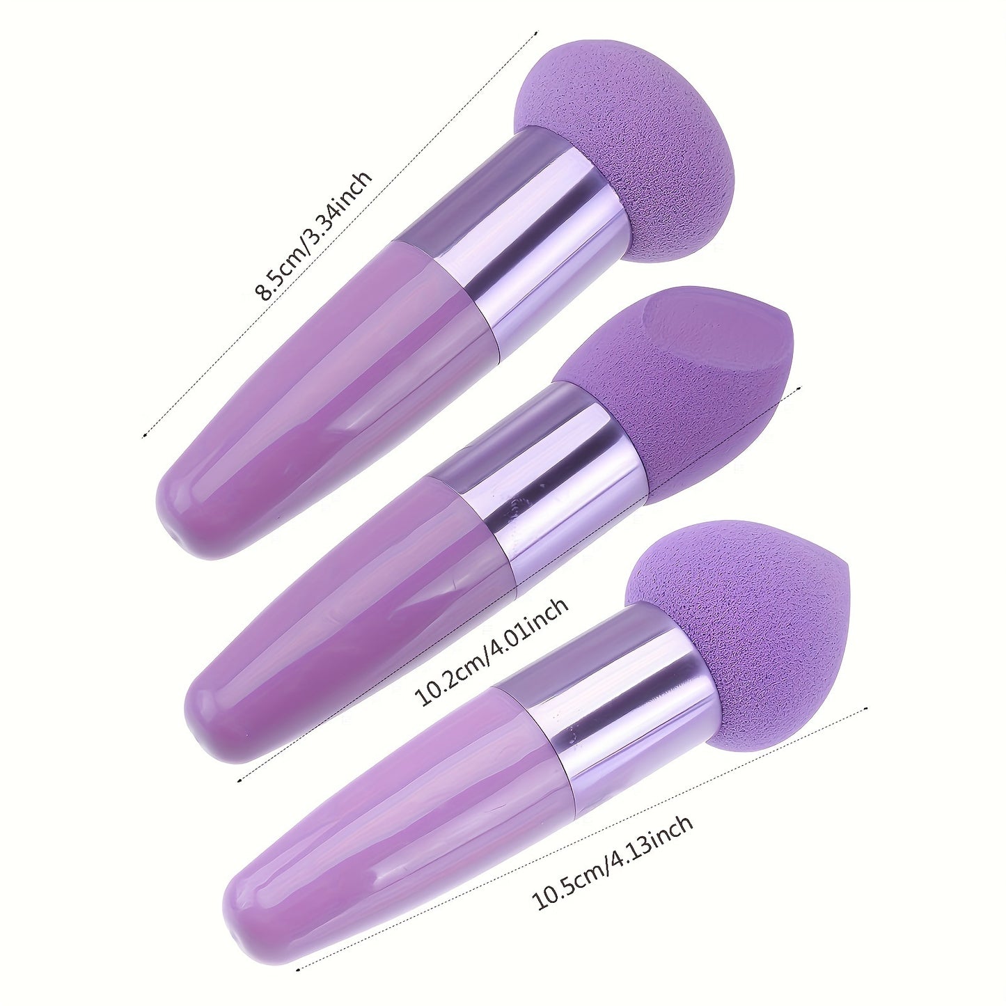 3Pc Foundation Sponge - Powder Puff