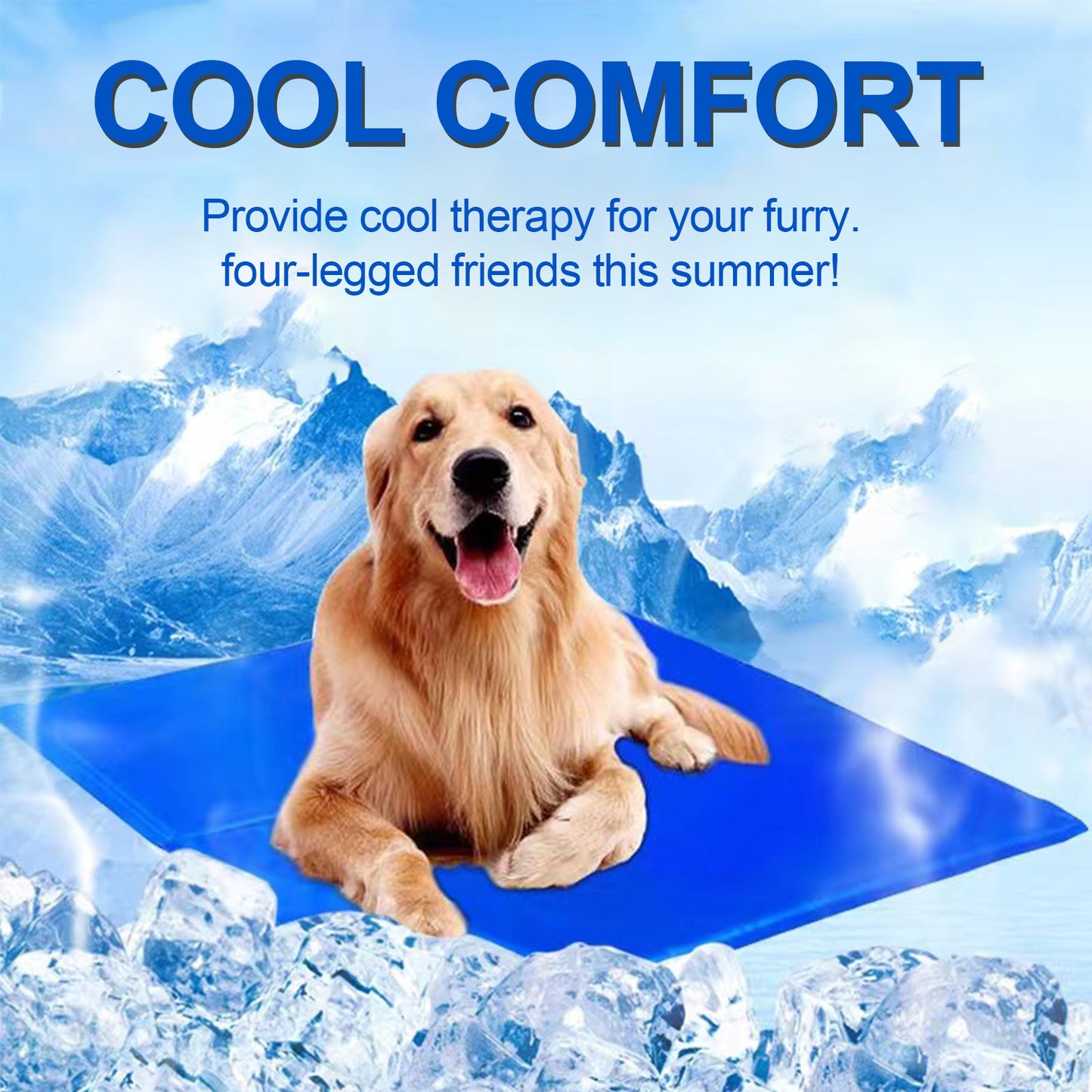 Pressure Activated Pet Cooling Mat for Dogs and Cats