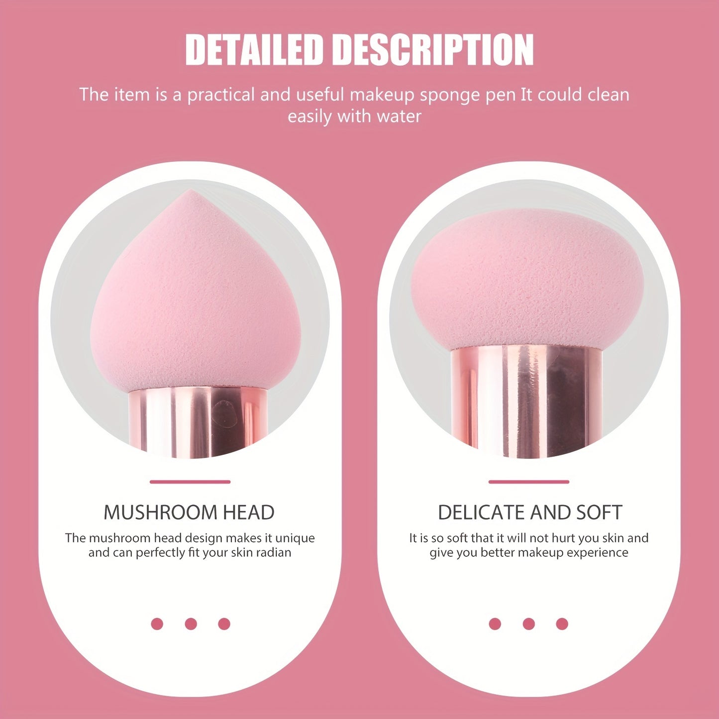 3Pc Foundation Sponge - Powder Puff