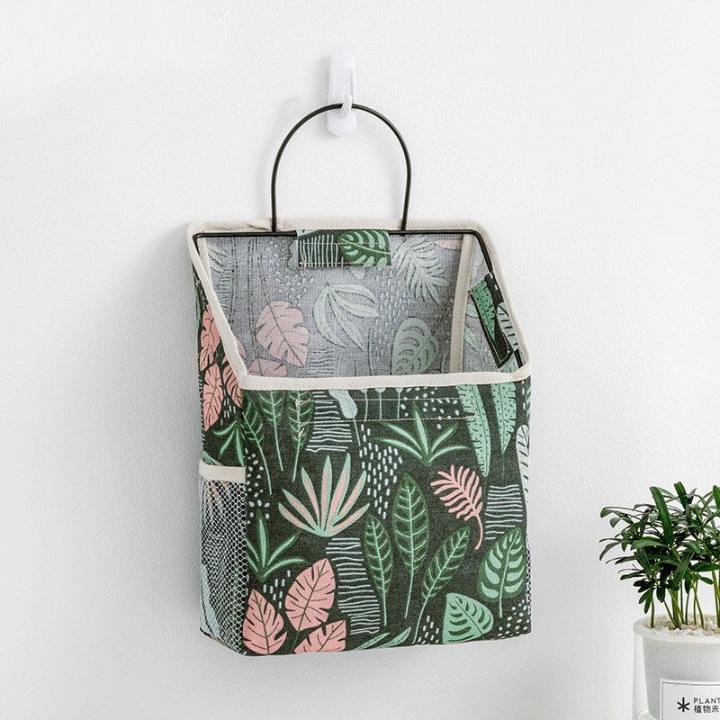 Simple Trendy Hanging Storage Bag; Double Side Pockets Organizer