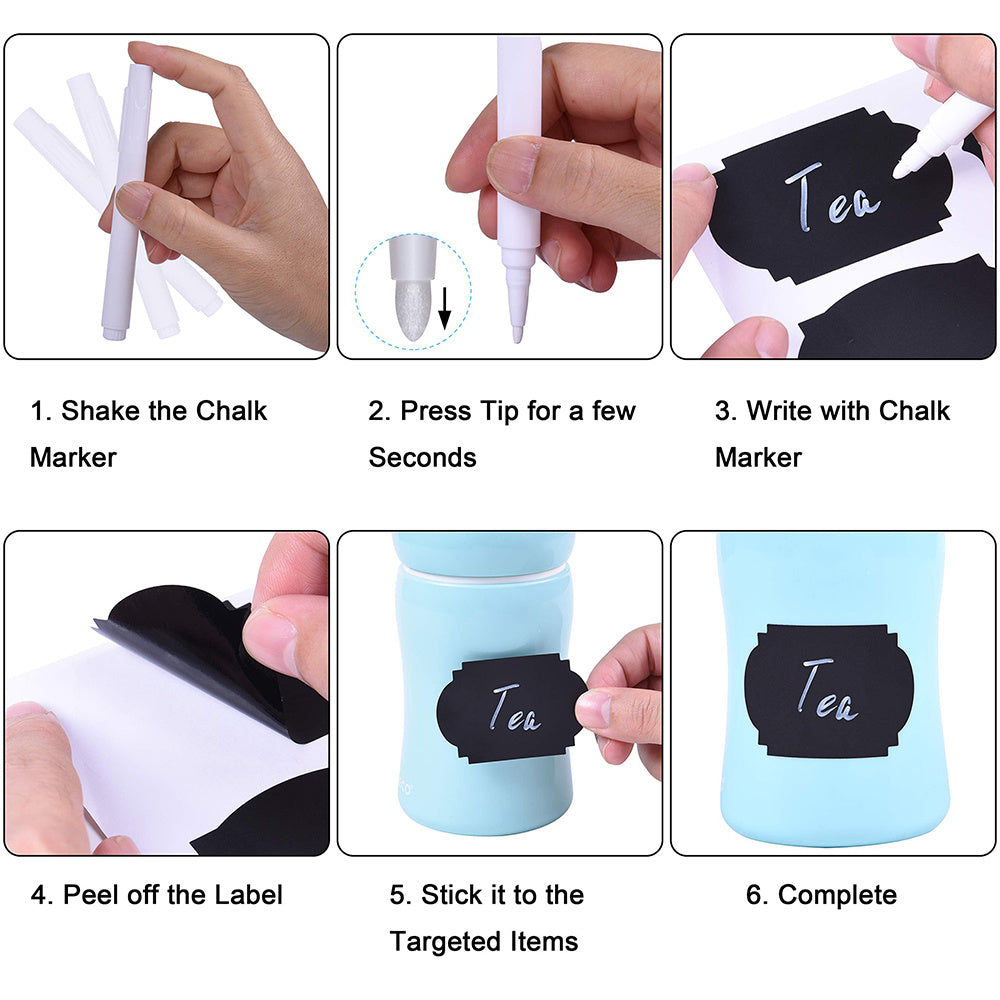 56Pcs Colorful stickers+1 Marker Pen Set