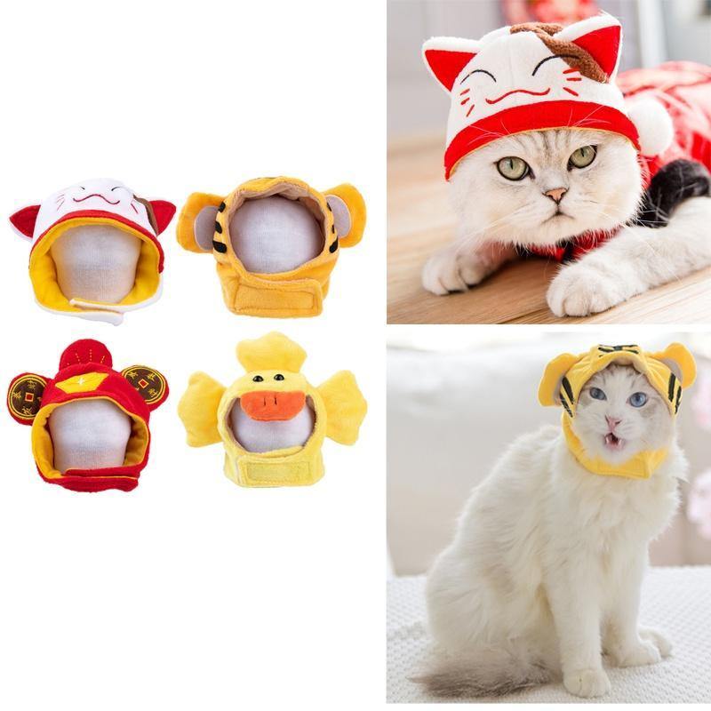 Funny Cat Hat - Cartoon Costume Headgear