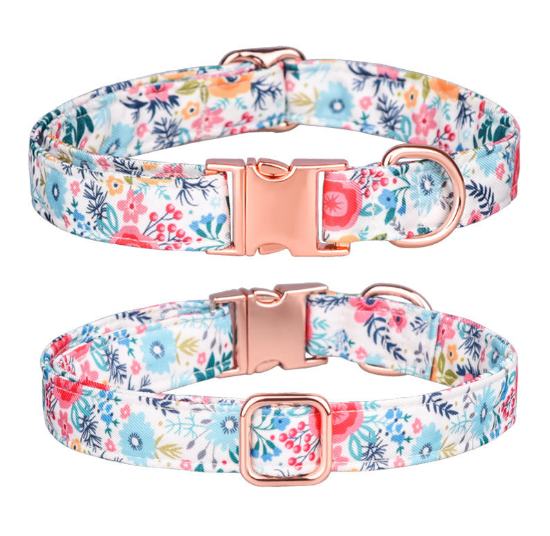 Sunflower pet collar cotton breathable dog collar