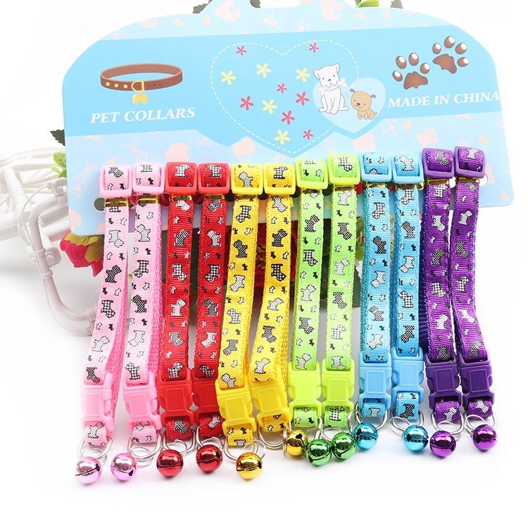 Pet Cat Bow Tie Collar with Bell Adjustable Collar