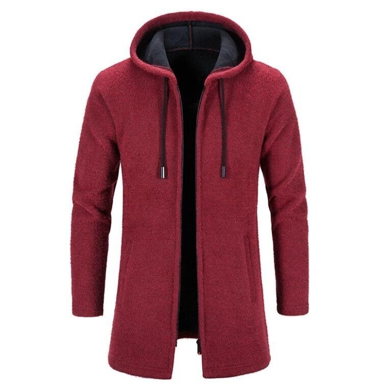 Men Hooded Cardigan Sweaters Outwear