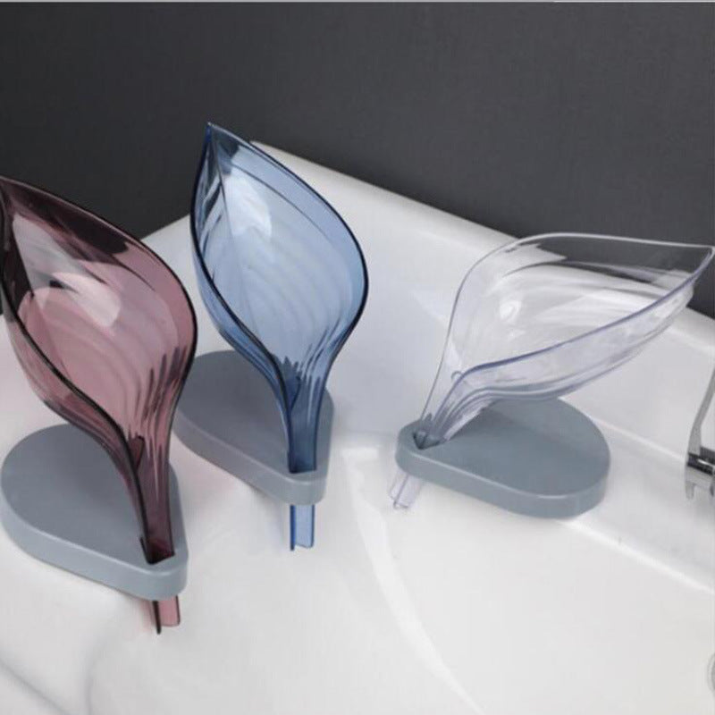 Drain Soap Leaf-Shaped Dish Bar Soap Holder Storage