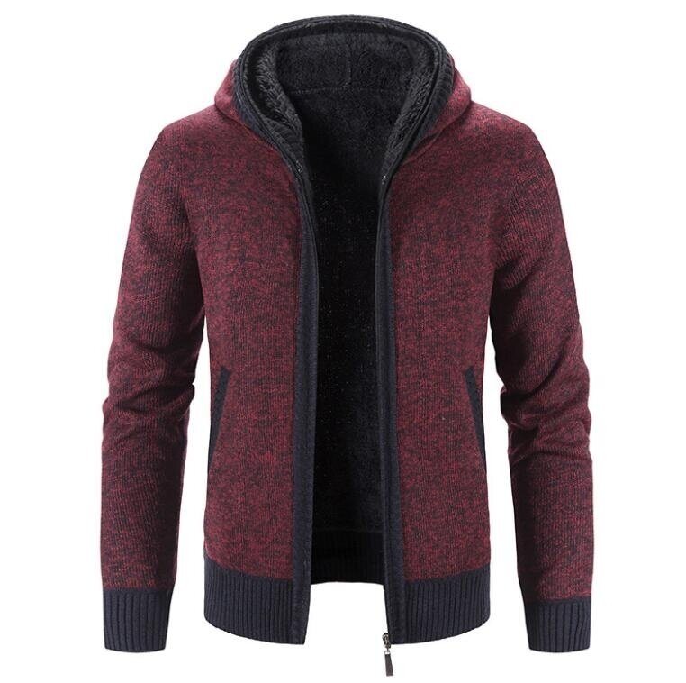 Men's Full Zip Knit Cardigan Sweaters with Pockets