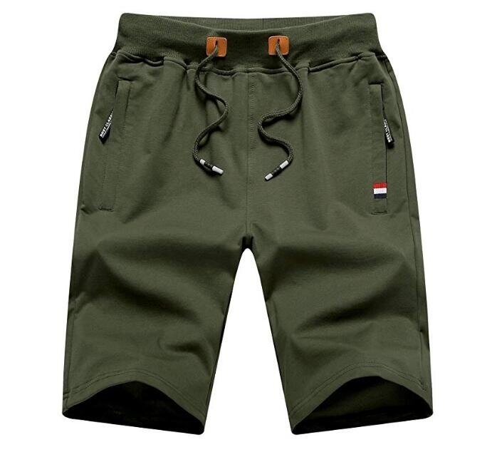 Men's Shorts Casual Elastic Waist Fleece Shorts