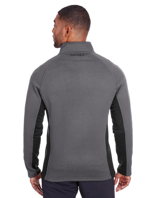 Men's Constant Half-Zip Sweater - BLACK HTHR/ BLK - S