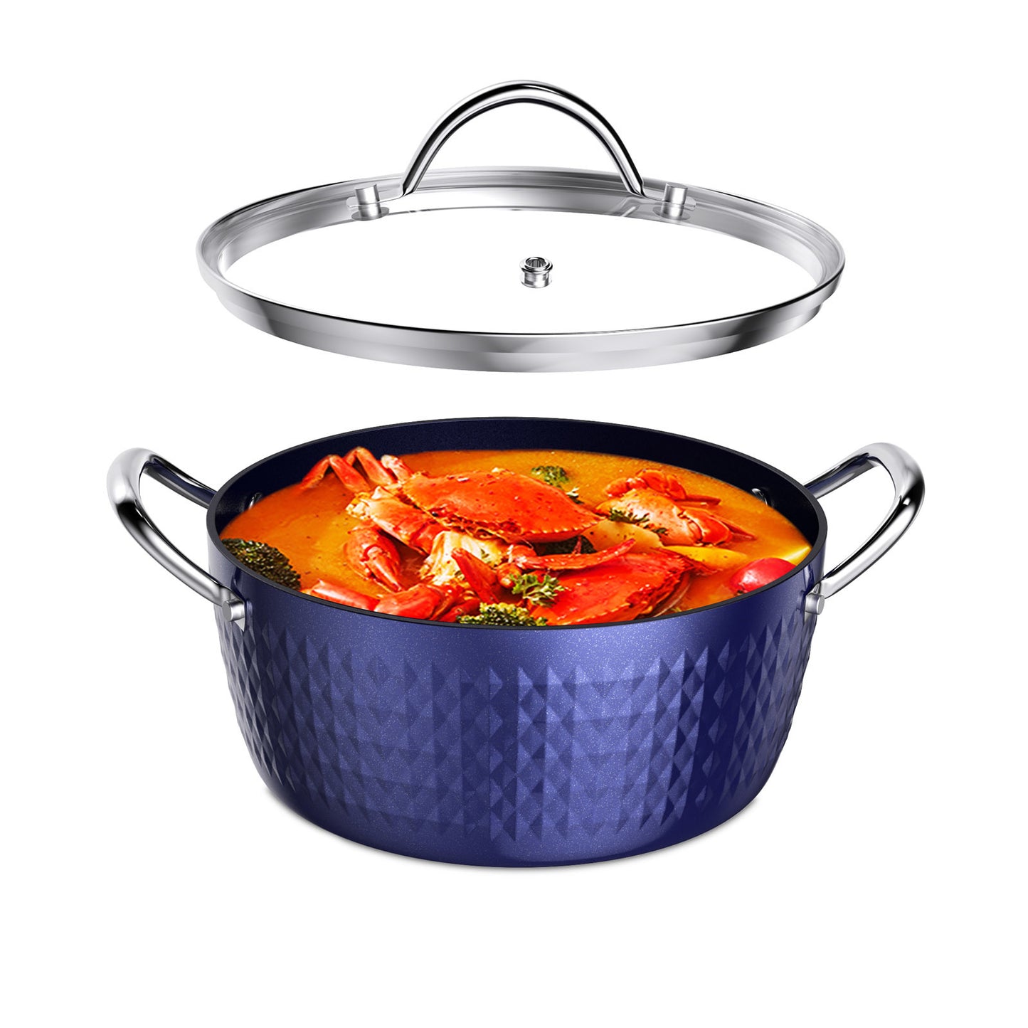 Casserole Dish; Induction Saucepan with Lid
