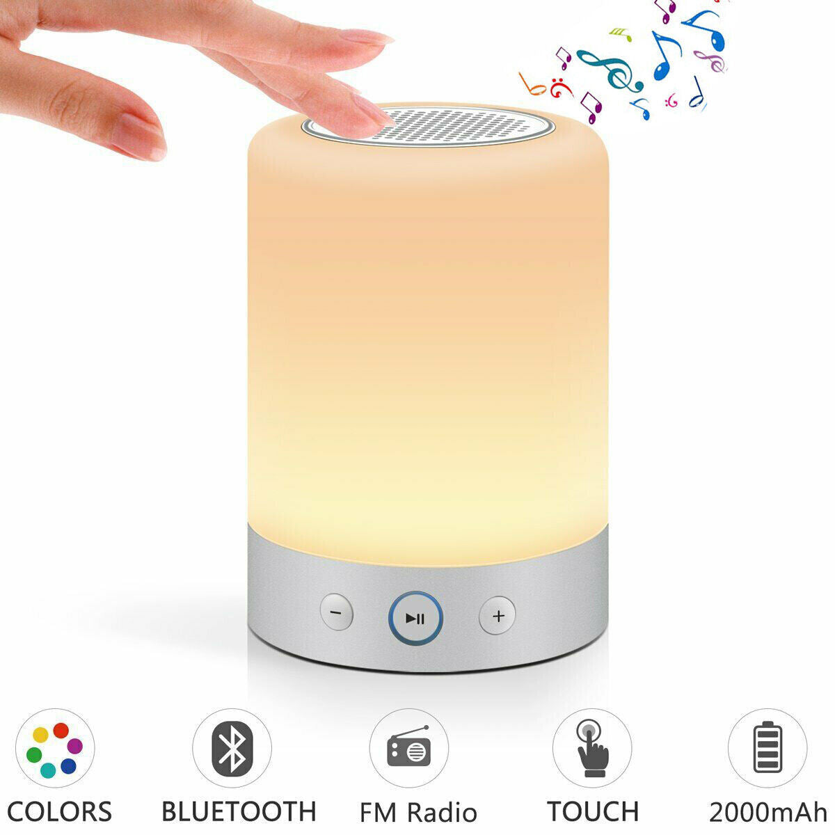 Touch Control Night Light Bluetooth Speaker