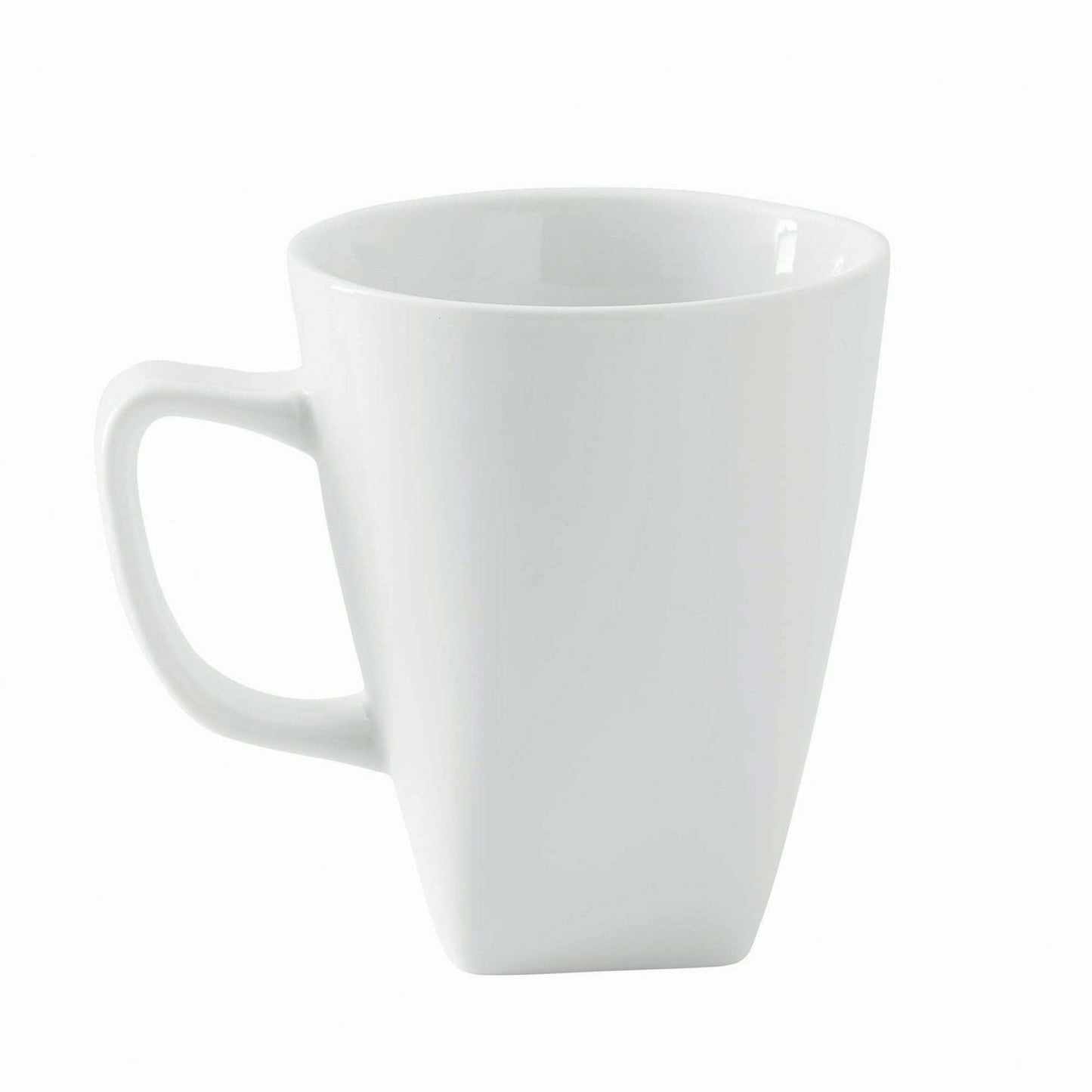 16 Piece Square Porcelain Dinnerware Set, White