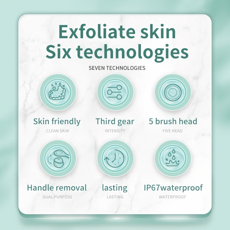 Multifunctional Electric Bath Brush with Long Handle for Exfoliating and Cleansing