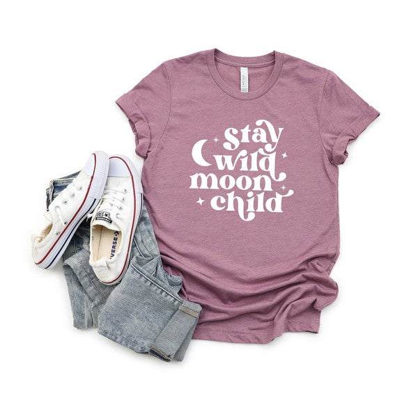 Stay Wild Moon Child Youth Short Sleeve Tee