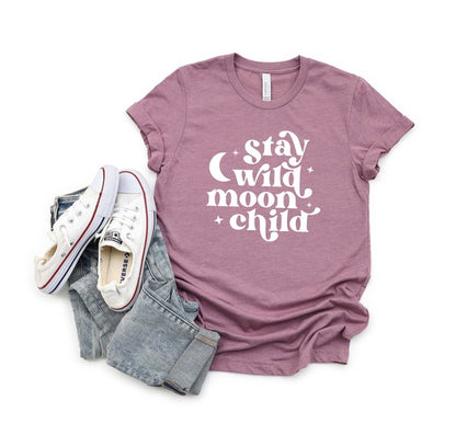 Stay Wild Moon Child Youth Short Sleeve Tee