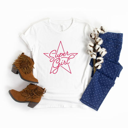 Super Girl Youth Short Sleeve Tee