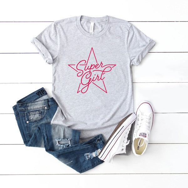Super Girl Youth Short Sleeve Tee