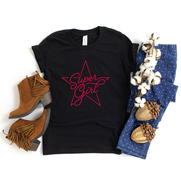 Super Girl Youth Short Sleeve Tee