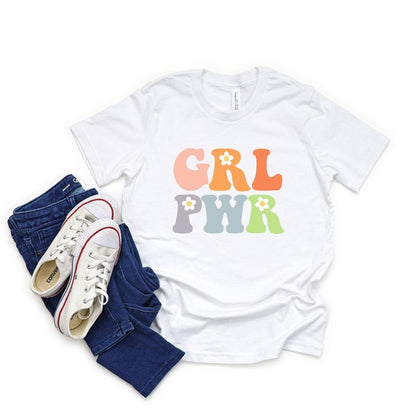Girl Power Flowers Youth Short Sleeve Tee