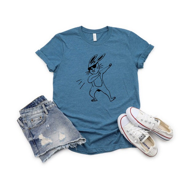 Dabbing Bunny Youth Short Sleeve Tee