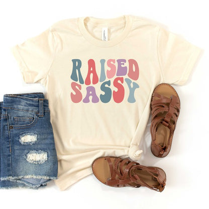 Raised Sassy Wavy Youth Graphic Tee