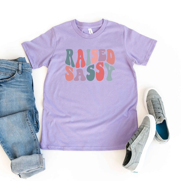 Raised Sassy Wavy Youth Graphic Tee
