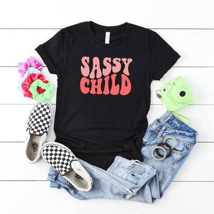Sassy Child Wavy Youth Graphic Tee