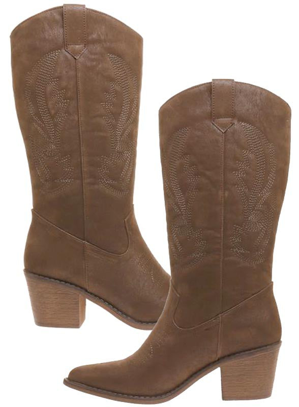 Western Embroidery Cowboy Boot