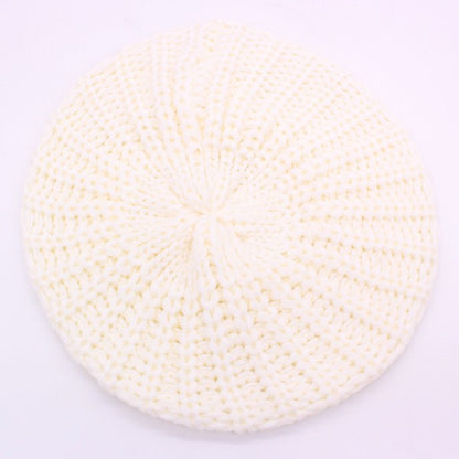 KNITTED CABLE KNIT FASHION BERET