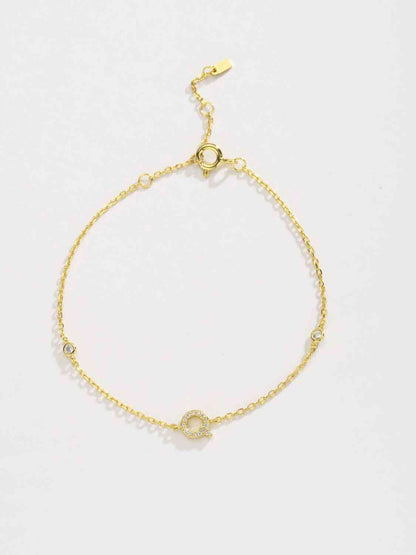 Q To U Zircon 925 Sterling Silver Bracelet