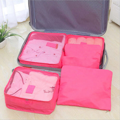 9Pc Clothes Storage Bags - Travel Luggage Organizer - Packing Cubes