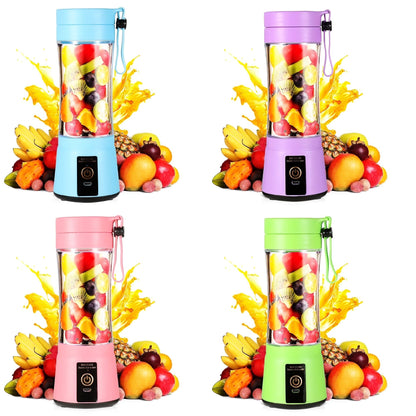380ML Portable Blender With 6 Blades Rechargeable USB