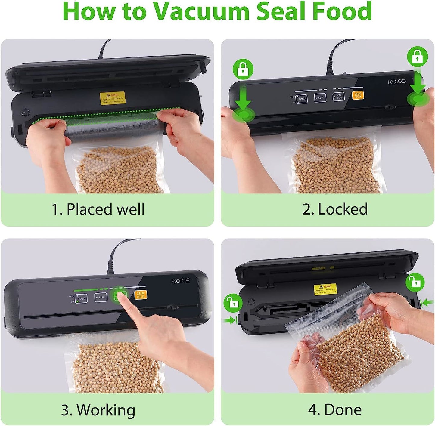 Vacuum Sealer - Built-in Cutter